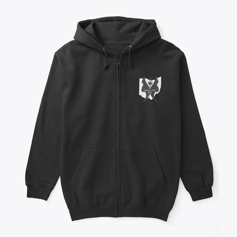 Zipped Hoodie with Logo