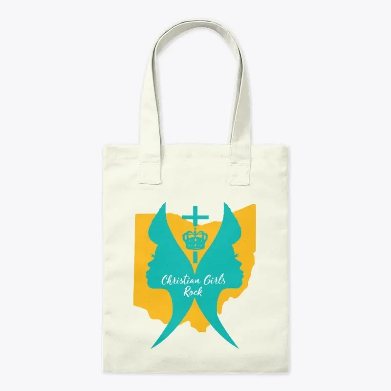 Christian Girl Rock Tote Bag